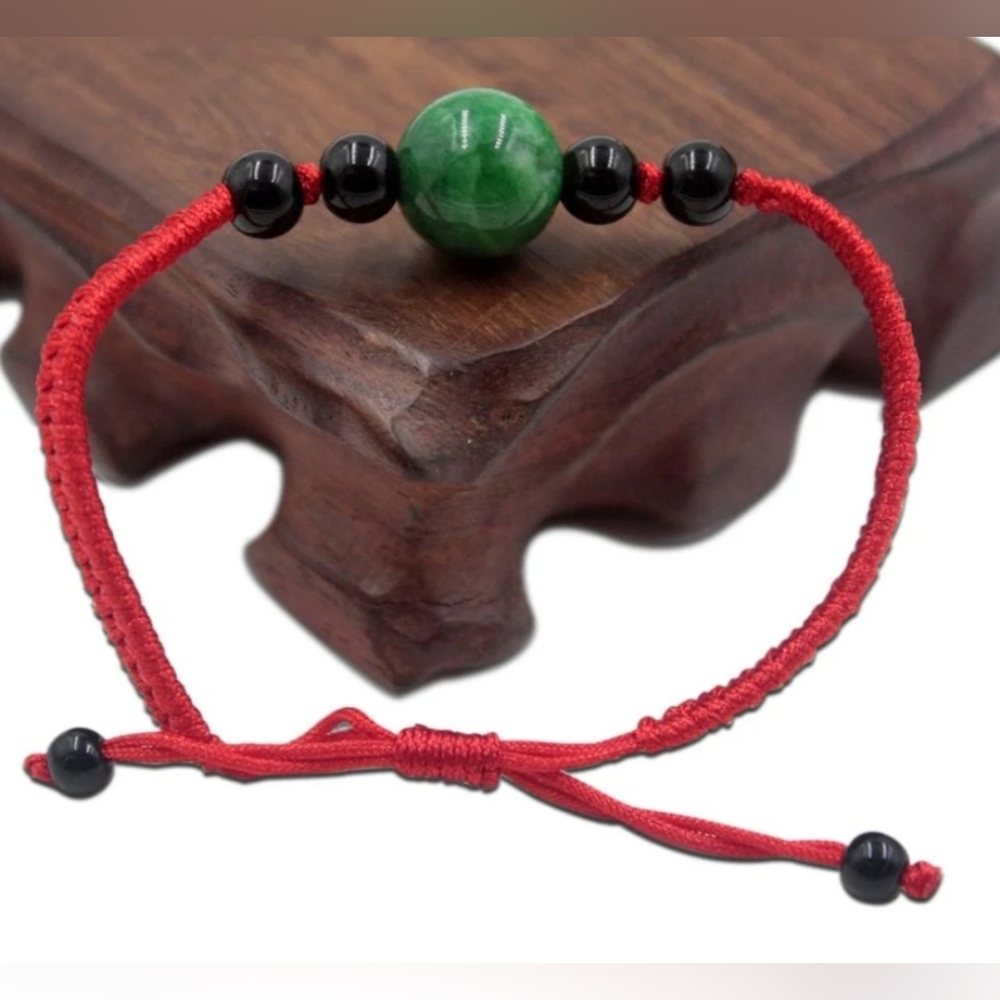 Buddha Power Jade Beaded Bracelet